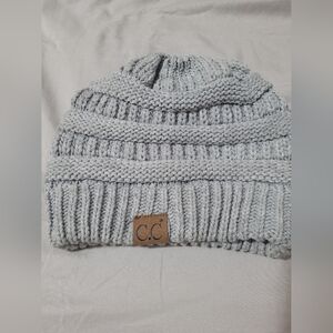 C.C Light Gray Knit Beanie